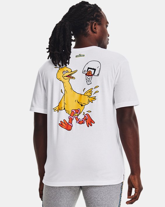 Men's Curry Big Bird Airplane T-Shirt, White, pdpMainDesktop image number 1